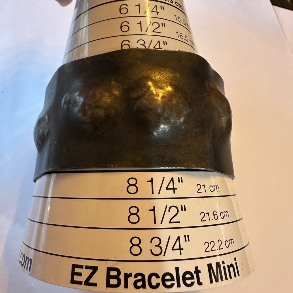 Brutalist boho artisan made cuff